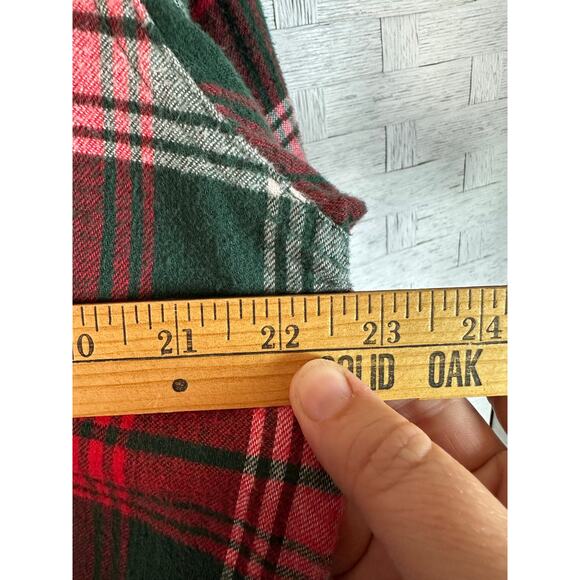 LL Bean Womens vintage made in the USA plaid button up shirt Gorpcore outdoor - Picture 7 of 8